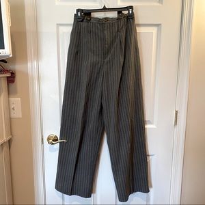 Vintage Grey Pinstripe Suit Pants